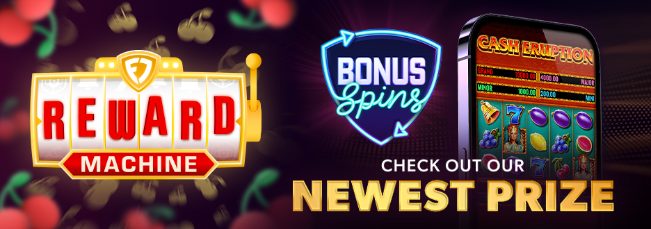 Your favorite FREE game just got even better! Play Reward Machine™ for your free daily chance to win Bonus Spins on Cash Eruption.