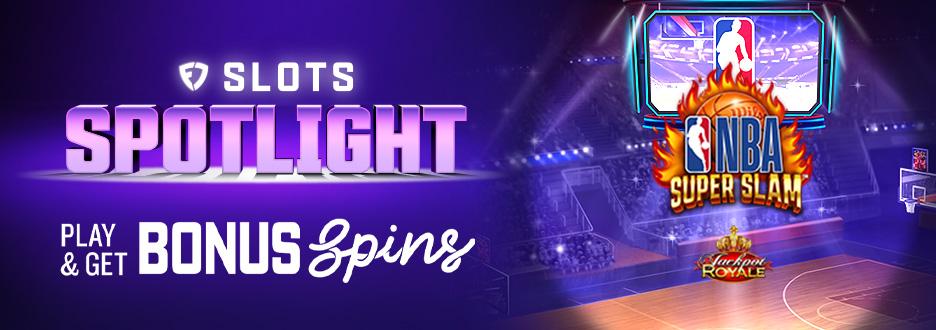 Opt in and bet $50+ on NBA Super Slam Jackpot Royale to get 15 Bonus Spins. Don’t wait! Offer ends 10/27 Opt in and bet $50+ on NBA Super Slam Jackpot Royale to get 15 Bonus Spins. Don’t wait! Offer ends 10/27