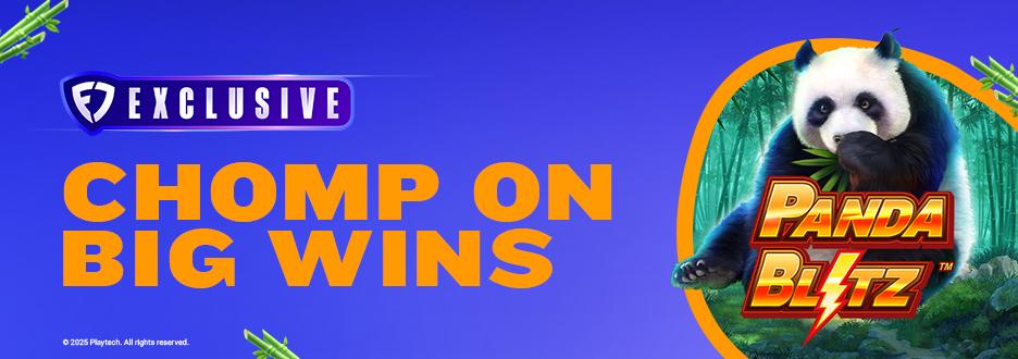 Join the powerful pandas and charge through the jungle for free games and Blitz Jackpot prizes when you play the Panda Blitz slot game–only available on FanDuel Casino!