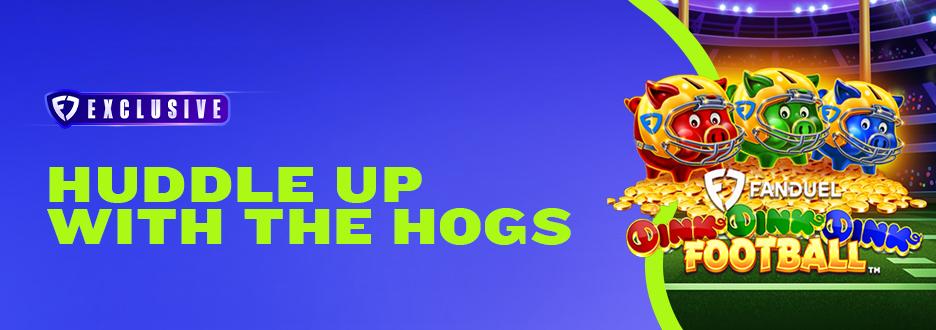 Hit the gridiron for muddy wins when you play FanDuel Oink Oink Oink Football – only available on FanDuel Casino.