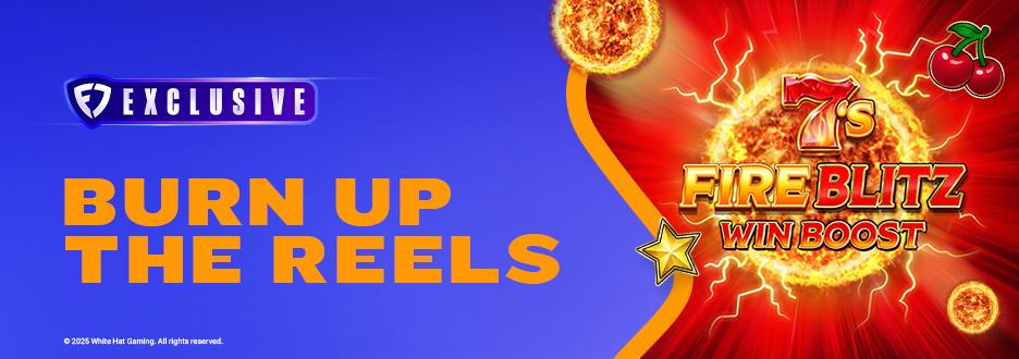 Heat up on Casino when you play 7s Fire Blitz Win Boost – now available only on FanDuel Casino. 