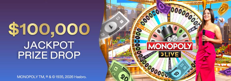 Get ready for 4 weeks of nonstop excitement! From April 16th, 2026, through May 13th, 2026, jump into our $100k Jackpot Prize Drop, where a new $25k Prize Pool is available every week.