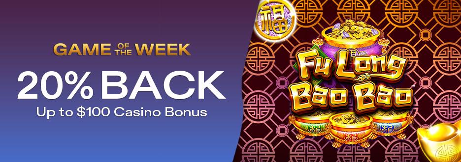 Get 20% on Net Losses up to $100 on "Fu Long Bao Bao"! Offer expires June 7 at 11:59pm ET!