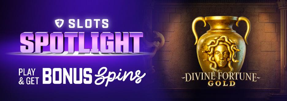 Opt in and bet $50+ on Divine Fortune Gold to get 15 Bonus Spins. Don’t wait! Offer ends 6/11