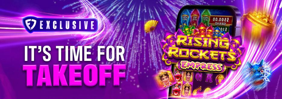 The Casino floor favorite, Rising Rockets Empress, is now available to play online exclusively on FanDuel Casino!