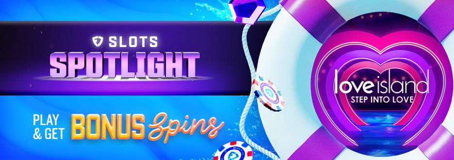 Opt in and bet $50+ on Love Island Step into Love to get 15 Bonus Spins. Don’t wait! Offer ends 7/16