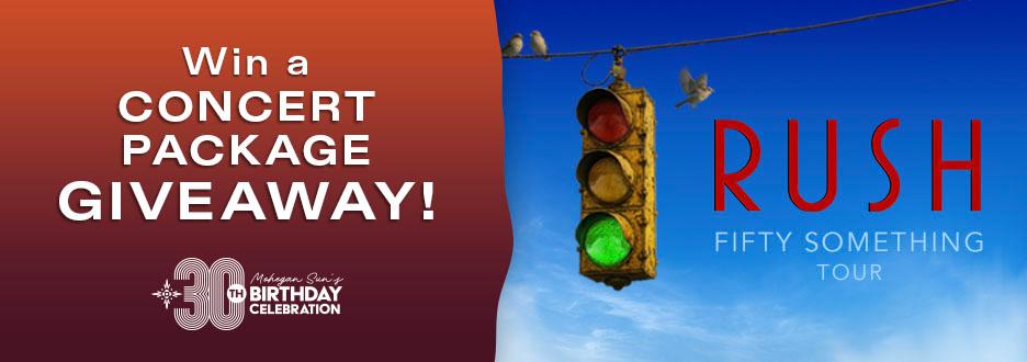 Enter for a chance to win the RUSH Concert Package Giveaway!