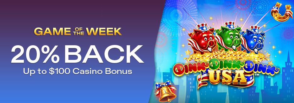 Get 20% on Net Losses up to $100 on "Oink Oink Oink USA"! Offer expires September 6 at 11:59pm ET!