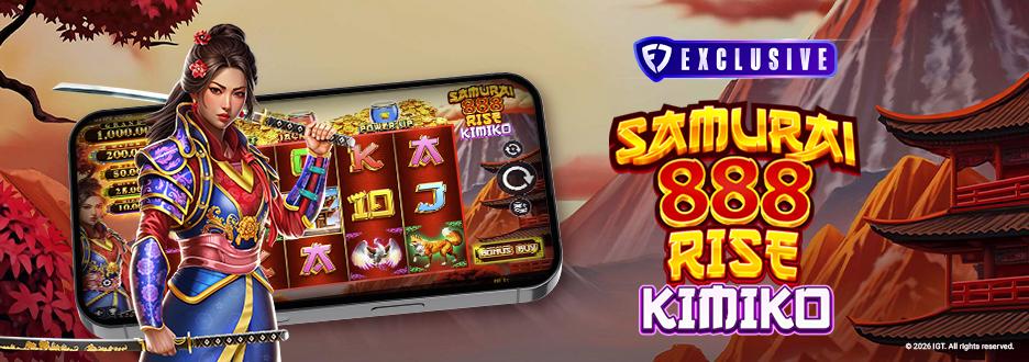 Spin for your chance at warrior-worthy wins await when you play Samurai 888 Rise Kimiko – exclusively on FanDuel Casino! 