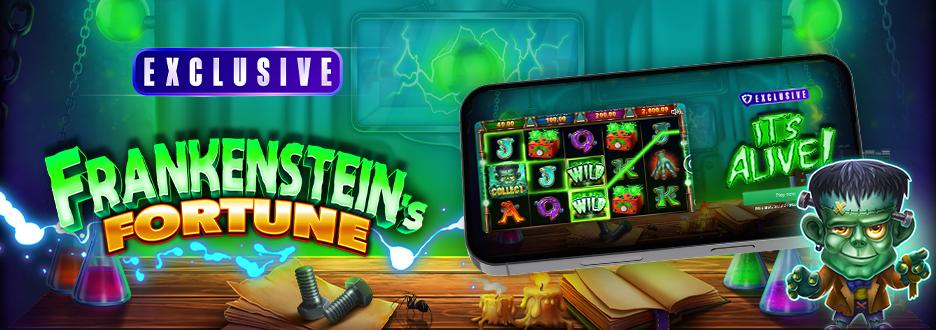 Enter the lab for your chance to bring big wins to life when you play Frankenstein's Fortune!