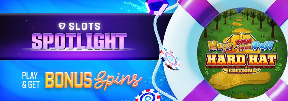 Opt in and bet $50+ on Huff N Even More Puff Hard Hat Edition to get 15 Bonus Spins. Don’t wait! Offer ends 9/24
