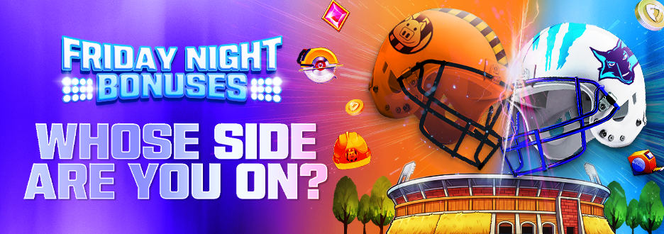 This football season, it’s not Huff N’ Puff, it’s Huff vs. Puff! Over the next three weeks, the Hogs & Wolves will battle to win you Huff N’ Puff Bonus Spins.