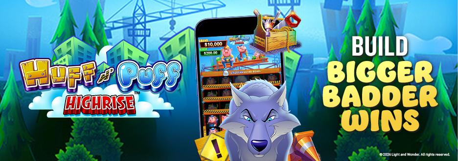 See if you can withstand the wolf’s strongest huff yet with Huff N' Puff High Rise - Available on FanDuel Casino. See if you can withstand the wolf’s strongest huff yet with Huff N' Puff High Rise - Available on FanDuel Casino.