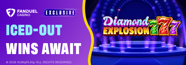 Spin for your chance at shimmering wins when you play Diamond Explosion 777 – only available on FanDuel Casino!