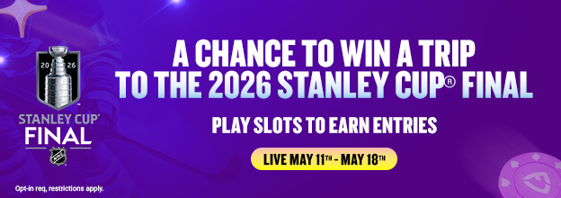 Opt-in now and wager on slots to enter a sweepstakes for a chance to win a 2026 Stanley Cup® Final Experience!