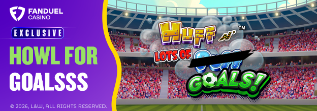  Meet the pigs on the pitch and shoot for big wins when you play the NEW Huff N' Lots Of Goals! slot game – available on FanDuel Casino!