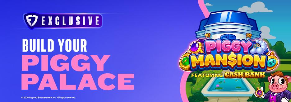  Your chance at oink-worthy wins awaits when you play Piggy Mansion – exclusively on FanDuel Casino!