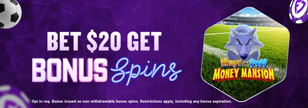Get 20 Bonus Spins on Huff N' Puff Money Mansion when you bet $20+ on any Slots Game only on FanDuel Casino!