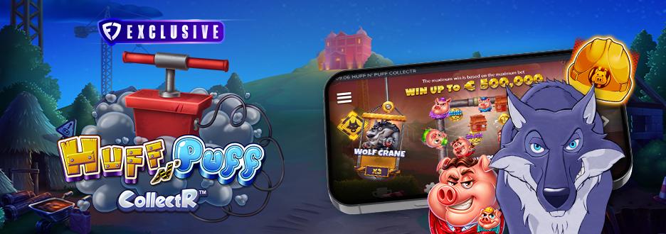 Huff N' Puff and Pirots collide in the all-new Huff N' Puff CollectR slot game. It's the fun of both fan-favorite games combined into one epic slot, only available on FanDuel Casino!